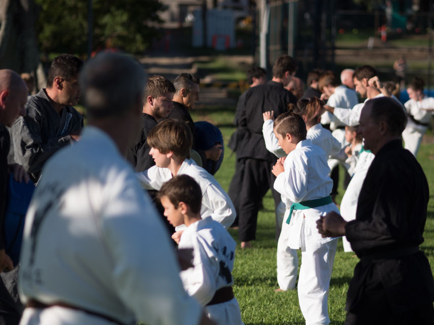 Technique and self-defense at Lambton Park